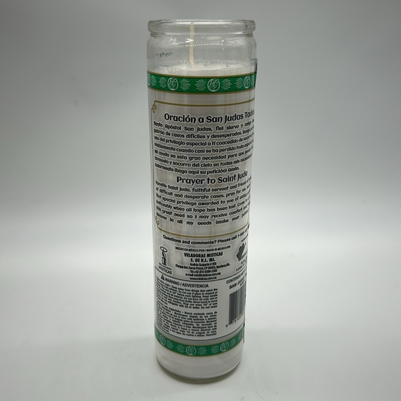 San Judas Tadeo 8” Prayer Candle – Saint Jude Religious Devotional Veladora NWT - Picture 5 of 7